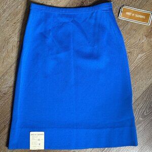 Vintage Koret of California Flexwelt Knit Skirt — Deadstock, Size 10, Royal Blue